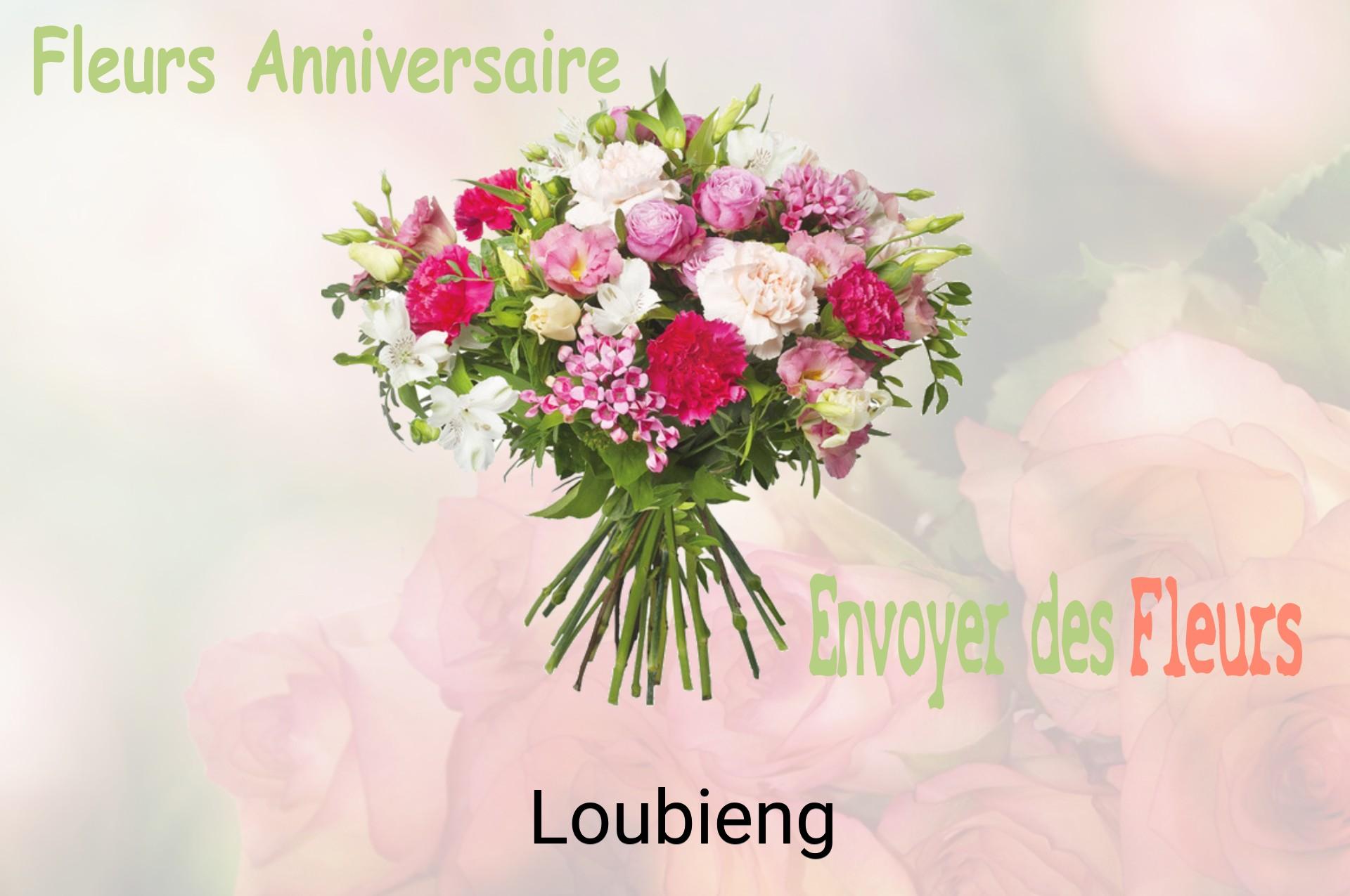 Bouquet de fleurs d’anniversaire livré à Loubieng